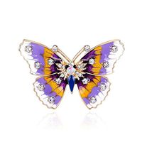 Rhinestone Women Garment Decoration Trendy Brooch Badge Jewelry Butterfly Popular Creation Beauty Party Cheap Style Accesories Delicate Accessories Elegant