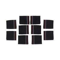 LIOOBO 10pcs Finger Sleeves Nylon Fingerstall Finger Protective Cover for Basketball Volleyball Tennis Badminton (Black)