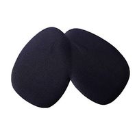 Gentle Meow 4 Pairs Front Half Insoles Feet Shockproof Forefoot Half Sole Cushions, Black