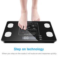 Digital Body Fat Scale Health Analyser Body Composition Monitor with LCD Screen Display, 400 lb Weight Capacity