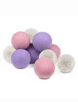 Wool Dryer Balls 12 Pack: Baby Safe (Pastel Pink, Lavender, Gray)