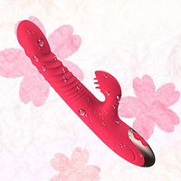 Heatịng Telescopịc Rạbbịt Vịbrạtor Rotatịng 1ọ Mode - G Sport Stịmulator - Functịon Motors Thrụstịng for Clịtorịal Ears Womẹn