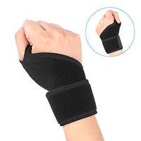 Wrist Support, Breathable Wrist Band with a Thumb Loop and Hook and Loop Strap for Wrist Sprains, RSI, Tendonitis, Carpal Tunnel Syndrome and Wrist Fractures, Left and Right