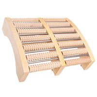 XSWZAQ Dual Foot Massager Roller Large, Relieve Plantar Fasciitis, Stress, Heel, Arch Pain - The Original - Shiatsu Acupressure Relaxation. Full Instructions/Reflexology Chart. (Dual Foot)