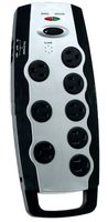 Coleman Cable 04652 8-Outlet Home/Office Surge Protector with FlatPlug and Sliding Outlet Covers, with 6-Ft Cord