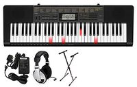 Casio LK-265 PPK 61-Key Premium Lighted Keyboard Pack with Stand, Headphones & Power Supply
