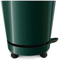 12" Self-Aerating + Self-Watering + High Drainage + Ventilated Deep Reservoir Modern Round Planter Maintains Healthy Roots and Moisture for House Plants & Garden (Green)