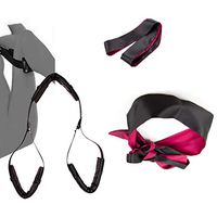 Escolourful Adult Relax Six Toys PU Bundled Bondige Toy Sleeping Eye Mask Set Portable Thigh Restraint Toys for Women Couples