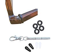 AM Landen Eyeglass Repair Kit Eyeglass Grips Hinge Tighteners 2 Pairs 1.8mm Nose Pads and Screwdriver