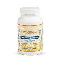 Solanova – 60 Softgels of Q-Gel CoQ10 (CoEnzyme Q10 Ubiquinone) 100mg Heart Health Hydrosoluble Supplements To Maintain Normal Blood Pressure And Support The Immune System, 2 Month Supply