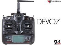 HobbyFlip Devention Devo 7 Radio Transmitter 7 Channel TX Compatible with Walkera QR Spacewalker