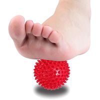 Zuoao 2 Pack Foot Massage Ball Mini Spiky Roller Ball for Deep Tissue Foot, Back, Plantar Fasciitis & All Over Body Muscle Therapy