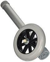 Lumex 603450A AutoStop Walker Wheel, 5" Diameter, Silver (Pack of 2)