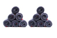 Crazy Microfiber Plush Edge Microfiber Cleaning Towel: 12PCS Pack, 16x24", 600GSM