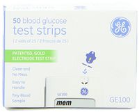 GE100 Test Strips 50 Count Box - Part#99GS250G51