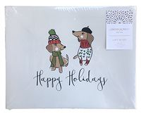 Cynthia Rowley Happy Holidays Dachshunds Dogs Set of 5 Holiday Gift Boxes