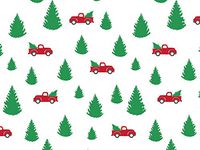 Tree Farm Christmas Red Truck Gift Tissue Paper, 20"x30", 240 Sheets