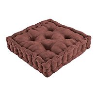 Trenton Gifts Tufted Support Seat Cushion for Living Room Furniture/Patio Chairs (Chocolate)