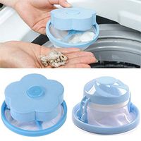 Fullfun Floating Pet Fur Catcher Filtering Hair Removal Device Wool Laundry Cleaning Filter Bag Supplies (Blue)