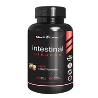 Intestinal Cleanse - New - Potent Formulation Includes Black Walnut Extract (Juglans Nigra), Ginger Root, FOS, Sweet Potato, Apple Cider Vinegar, Resveratrol and Clove Bud - 60 Veggie Caps