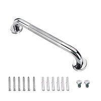Sunmall Bath Grab Bar, Sturdy Stainless Steel Shower Safety Handle For Bathtub,Toilet, Bathroom,Kitchen,Stairway Handrail,Anti-Slip Grip Prevention (12 Inch)
