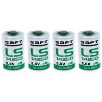 4x SAFT LS14250 1/2 AA STD 3.6V Lithium Battery For Smart Utility Metering, Emergency Backup, Data Collection,Smart Munitions, Sensors, RFID Tracking, Asset Tracking, Theft Prevention