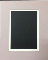 22x28 Lavender and Cream Double Picture Mats or Photography Matting Bevel Cut for 18x24 Pictures