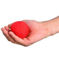 Jacksking Grip Ball, Round Health Rehabilitation Grip Strength Yoga Training Massage Ball for Venting Decompression(Red)