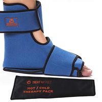Foot & Ankle Pain Relief Hot/Cold Boot Foot & Ankle Ice Pack Wrap - Relieve Foot and Ankle Aches & Pains from Injuries Using Compression Wrap Packs for Ankles and Feet. Heat or Freeze Gel Insert.
