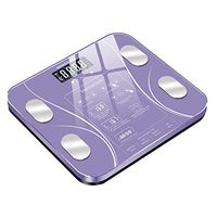 Highly Accurate Digital Body Scale,finess 15 Functions for Accurate Measurement Master Physical Changes, LCD Liquid Product Screen,Precisely Measures Weight up to 400 lbs (Purple)
