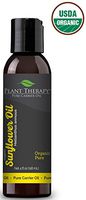 Plant Therapy Organic Sunflower Carrier Oil. A Base Oil for Aromatherapy, Essential Oil or Massage use. 4 oz.