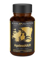 AgelessHAIR - Premium Hair Growth Formula for Healthier, Stronger, Shinier Hair - All Natural Supplements Including Biotin, Collagen, Vitamin A, Horsetail Leaf Extract - 60 Veggie Capsules
