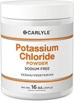 Carlyle Potassium Chloride Powder | 16 oz | Non-GMO, Vegan, Vegetarian, Gluten Free, Table Salt Substitute | Food Grade KCL Supplement