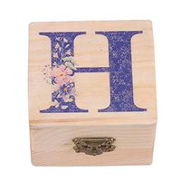 Awerise Monogram Printed Wooden Box, Bridesmaid Gift, Wedding Gift, Keepsake Box, Birthday Gift(H)