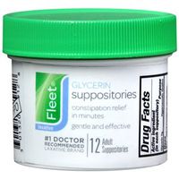 GLYCERIN SUPP ADULT FLEET 12EA