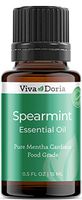 Viva Doria 100% Pure Spearmint Essential Oil, Undiluted, Food Grade, Spearmint oil, 15 mL (0.5 fl oz)