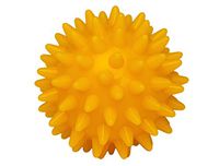 Saj Ball Spiky Mini Massage Travel Gift Box - Manual Massager for Hands/Feet Reflexology Acupressure, Yellow