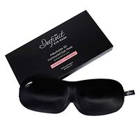 Infinit Eye Mask Designed for Eyelash Extensions - 3D Contoured Design for Maximum Comfort | Lightweight and Soft Fabric with Adjustable Strap| No Pressure Eye Mask For Sleep and Travel (Black)