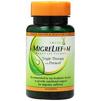 MigreLief+M Menstrual Formula Triple Therapy With Puracol Caplets 60 Caplets ( Pack of 5)