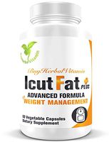 IcutFat Plus-clinically Proven Supplement with Powerful Weight Management Ingredients(60 Vegan Capsules, Sinetrol®, Guarana Extract, L-Carnitine, Mango Seed Extract, Green Tea Extract)