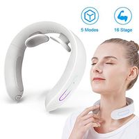 Rootmemory Neck Massager with Heat - Portable Neck Massage Equipment with 5 Modes and 16 Intensities, Deep Tissue Massage for Neck, Use at Home, Car, Office and Travel