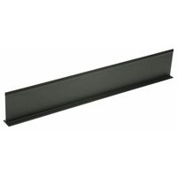 Shelf Divider T Shape Black Plastic - 30" L x 5" H