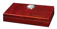 Visol Beryl Travel Cigar Humidor with Free Laser Engraved Metal Plate (Diamond Monogram)