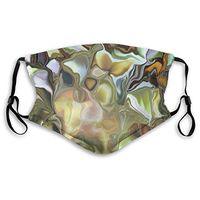 Boys Girls Anti-Dust Anti-Allergies Anti Allergy Earloop Half Face Mouth Cover Face and Nose Cover Outdoor Windproof Cover Adjustable Elastic Band, Trippy Psychedelic Art Wave