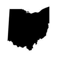 Ohio Buckeye State Pride Decal Sticker - Black 5" Vinyl Decal for Cars, Macbooks, and Other Laptops