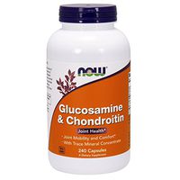 NOW Supplements, Glucosamine & Chondroitin, with Trace Mineral Concentrate and Alfalfa, 240 Capsules