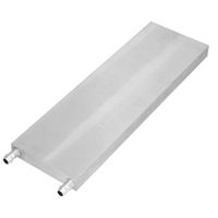Water Cooling Block, 3 Sizes Aluminum Water Cooling Block Liquid Water Cooler Heat Sink System Flat Effluent for CPU Graphics Radiator Heatsink(#3)