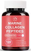 Anti-Aging Marine Collagen Peptides Pills (Type I) from Wild Caught Deep Sea Fish Skin (Not Scales), Hydrolyzed Collagen Hydrolysate Protein Supplements for Women and Men (120 Capsules)