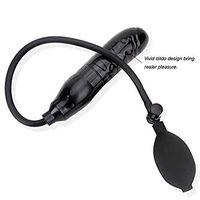 Black Inflatable Plug Pump with Push Release Button Backyard Pulled Bead Pneumatic Inflating Plug Stimulate Massger-000