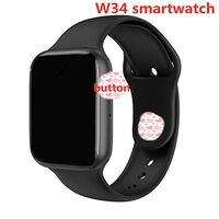 OUYAWEI Men Women W34 Bluetooth Call Smart Watch ECG Heart Rate Monitor Smartwatch for Android iPhone Black